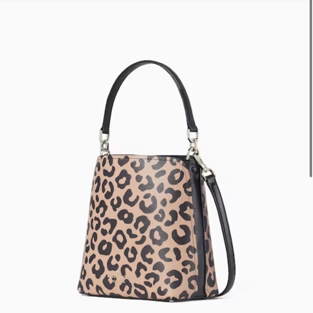 NWT Kate Spade Darcy Crossbody / Small Bucket Bag, Leopard - Picture 5 of 5
